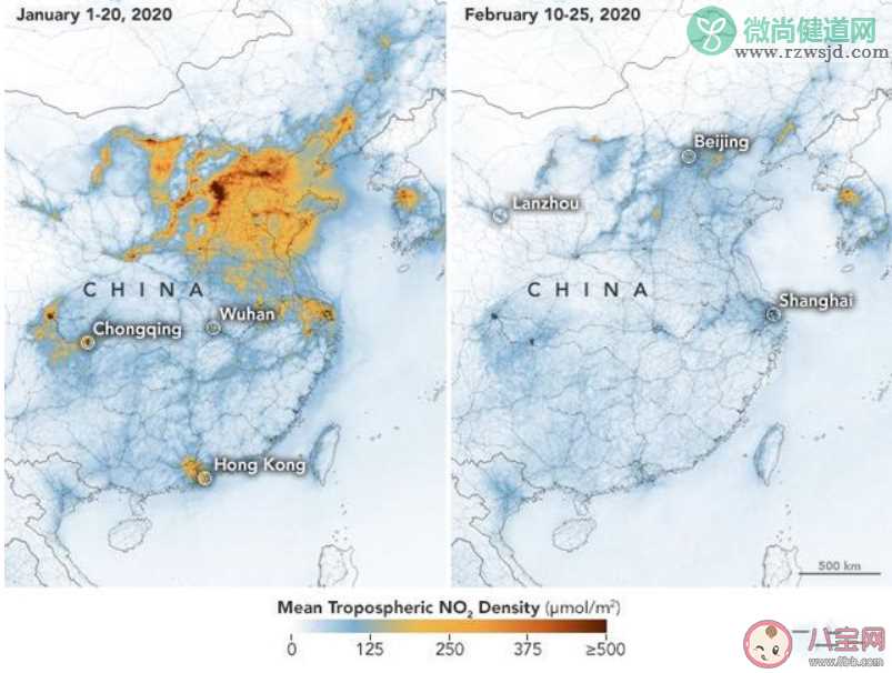 中国空气中的二氧化氮含量显著下降是什么原因 二氧化氮含量下降意味着什么