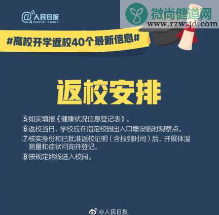 高校开学返校40个最新信息 高校开学返校注意事项