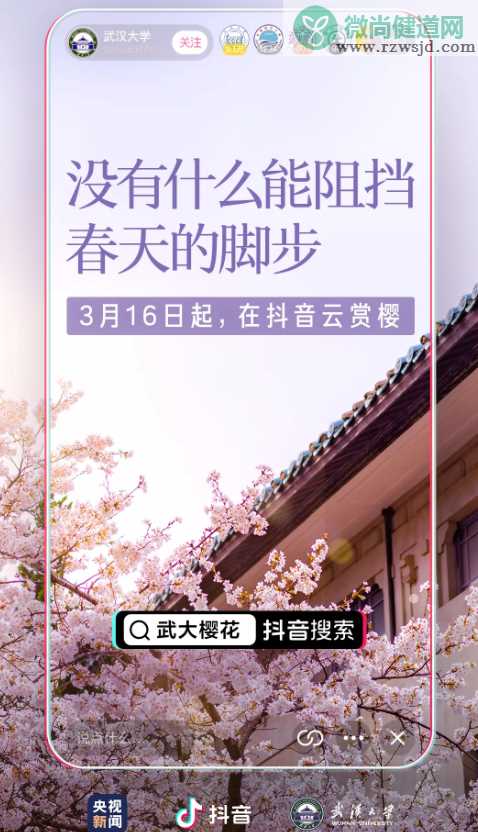 武大樱花直播日程时间 什么时候开始什么时候结束