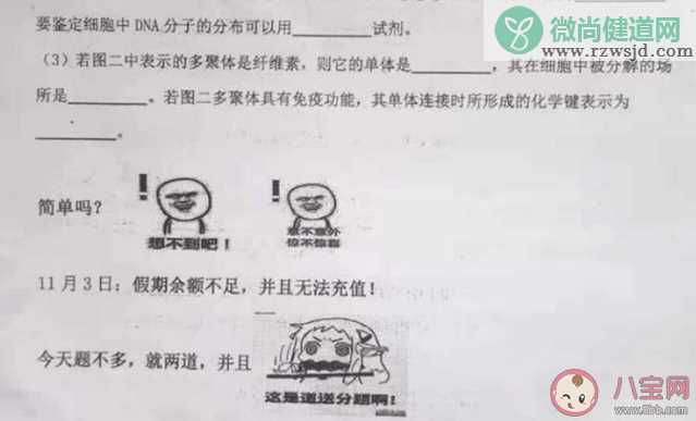 高中现表情包试卷是怎么回事 什么是表情包试卷