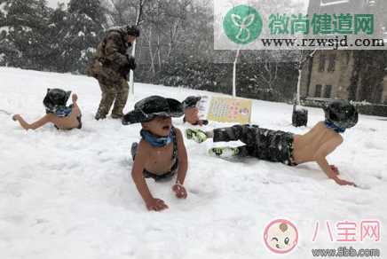 鹰爸式教育可不可取 2018鹰爸何烈胜雪地裸训幼儿