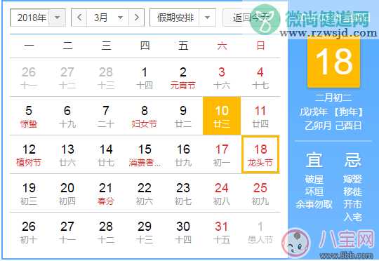 龙头节是什么节日 2018龙头