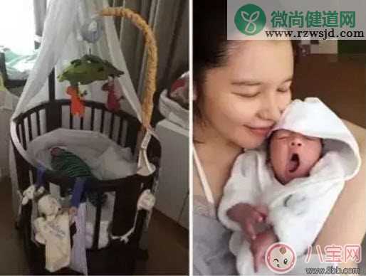 徐若瑄在儿子V宝同款婴儿床 灵活多变又安全