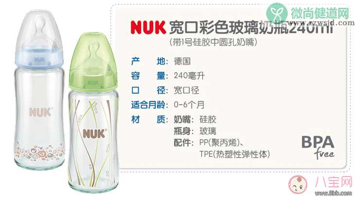 nuk奶瓶怎么样 nuk奶瓶和贝