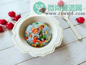 营养又美腻的蝶豆花彩虹炒饭