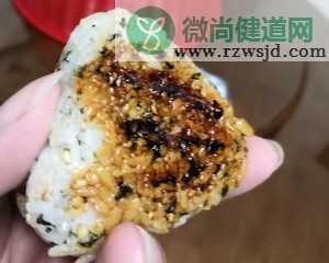 简单美味海苔煎饭团