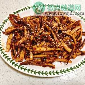 简单孜然辣椒面/烧烤串料炒鱿鱼