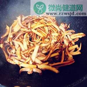 简单孜然辣椒面/烧烤串料炒鱿鱼