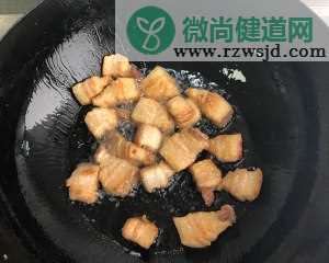 红烧肉炖干豆角