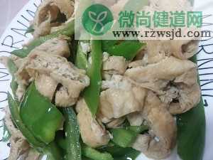 孜然辣椒炒油豆腐干