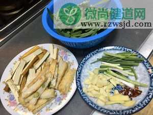 小炒韭菜豆腐干