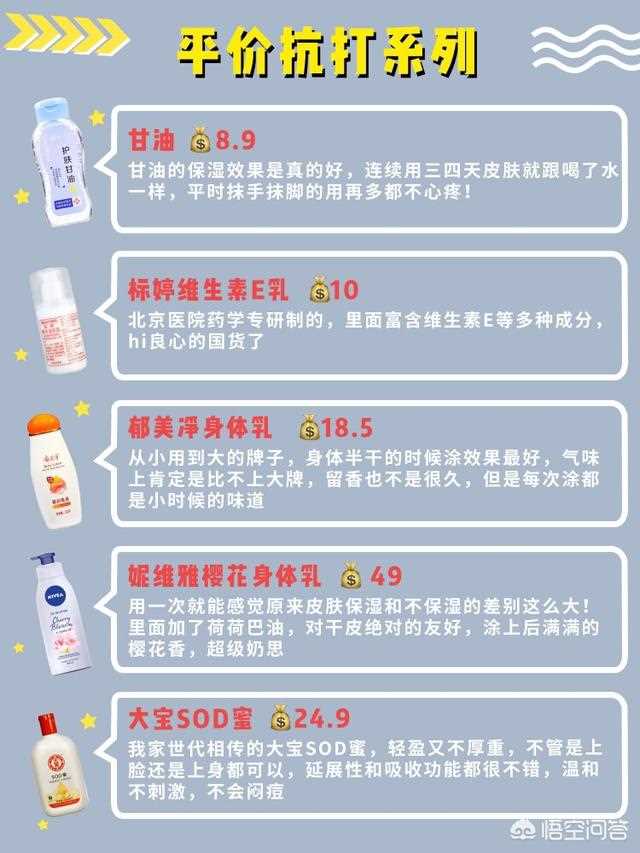 身体乳哪个牌子的好用 身体乳哪个牌子的补水保湿效果好