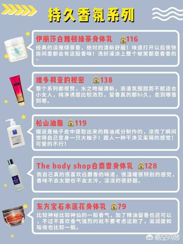 身体乳哪个牌子的好用 身体乳哪个牌子的补水保湿效果好