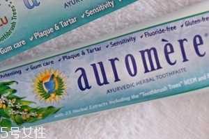 auromere薄荷味草本牙膏怎么