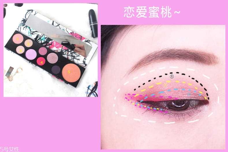 mac girls戏精眼影涂鸦盘画法 偶练乐华七子同款眼影