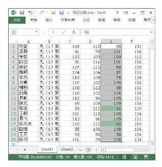 Excel 2013表格中标记某个范围内的数值的方法